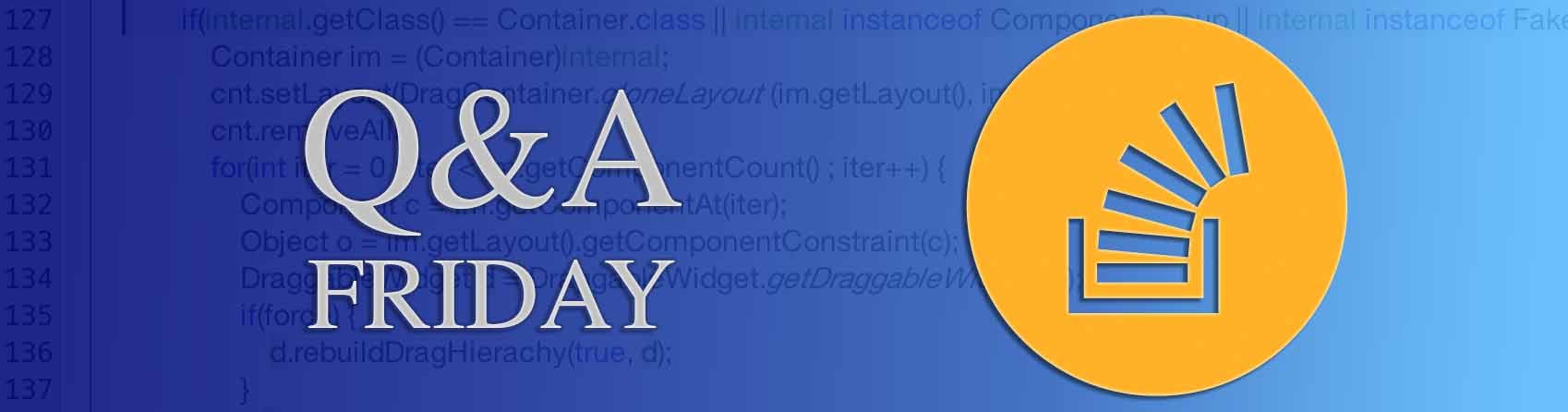 Questions of the Week XVII